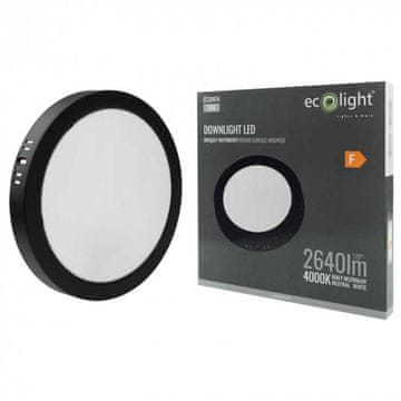 LED Downlight N/T okrugli 24W 4000K crni DL-1