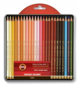 POLYCOLOR 3824 OLOVKE U BOJI, PAKIRANJE OD 24 BOJE, METALNE 7746