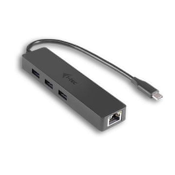I-TEC USB-C SLIM HUB + GLAN ( ), C31GL3SLIM