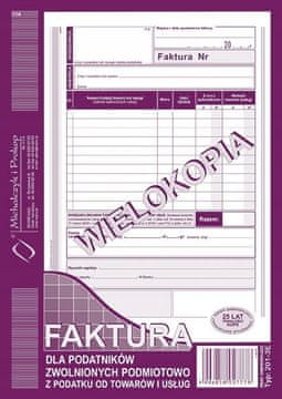 RAČUN ZA POREZNE SUBJEKTE VERZIJA A5 W 201-3E