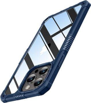 Prozirna futrola ZA iPhone 14 PRO 6.1" čvrsti okvir tamnoplave boje