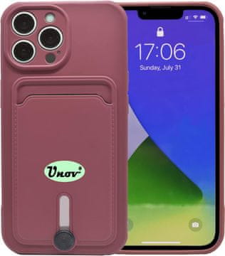Silikonska maskica za Apple iPhone 12 PRO 6.1" bordo boja + utor za karticu
