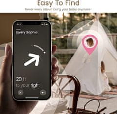2x futrola za Apple Airtag 2021 s prstenom za ključeve, bijela, crna