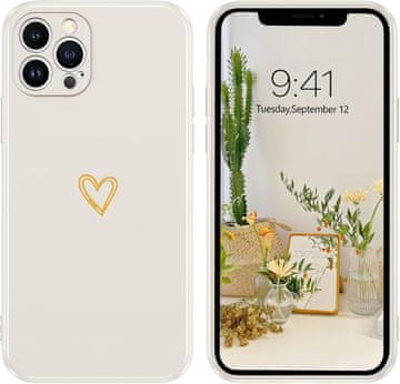 Futrola za iPhone 12 PRO MAX 6.7' bež silikonska jaka