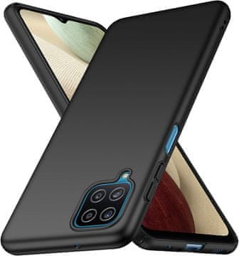Tvrda maska za Samsung Galaxy A12 5G, crna, mat