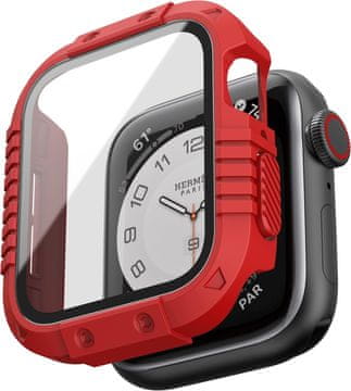 Futrola za Apple Watch 4/5/6/SE 44 mm ojačana crvena
