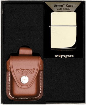 ZIPPO upaljač HIGH POLISH CHROME ARMOR, poklon set No2