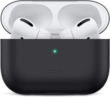 ESR Silikonska futrola za Apple Airpods Pro 1/2 generacije, crna, mat svijetla