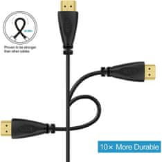 3x HDMI kabel 4K 60Hz 1,8 m + set kutnih adaptera od 90° i 270°