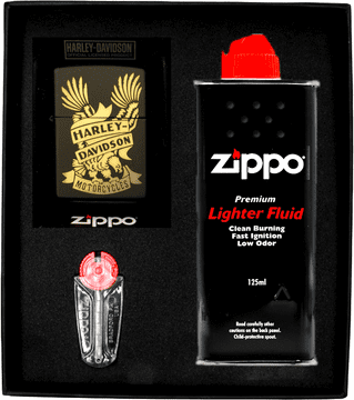 ZIPPO upaljač HARLEY DAVIDSON EAGLE poklon set No1