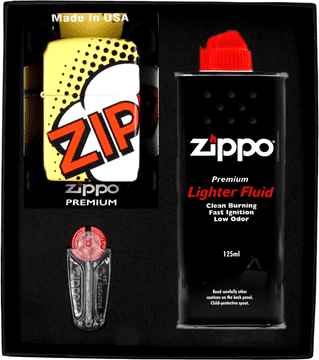 Zippo upaljač COMIC DESIGN poklon set No1