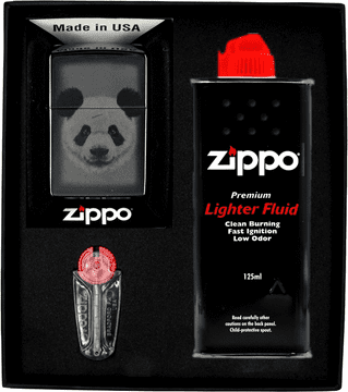Zestaw ZIPPO upaljač PANDA DESIGN poklon No1
