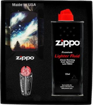 Zippo upaljač CLEAR SKY DESIGN, poklon set br. 1