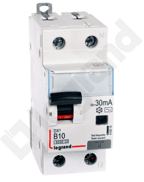 LEGRAND Diferencijalni prekidač 2P 10A B 0,03A tip AC P312 DX3 410919
