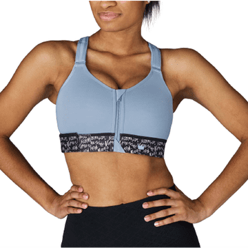 Fit plavi sportski grudnjak srednje potpore, podesiv, XL