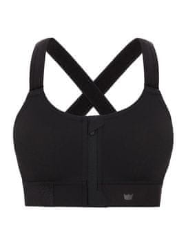 Fit crni sportski grudnjak srednje potpore, podesiv, 4XL
