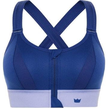 Fit plavi sportski grudnjak s jakom potporom, podesivi S