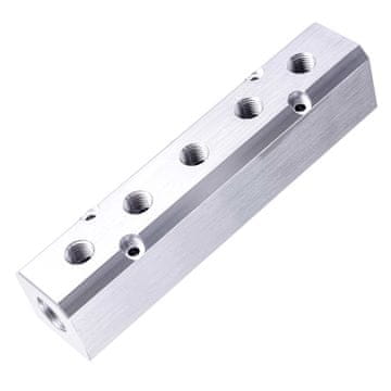 RAZVODNA TRAKA PNEUMATIKA ALUMINIJSKI NAVOJ 2X1/2 5X1/4 INČA UGRADNJA