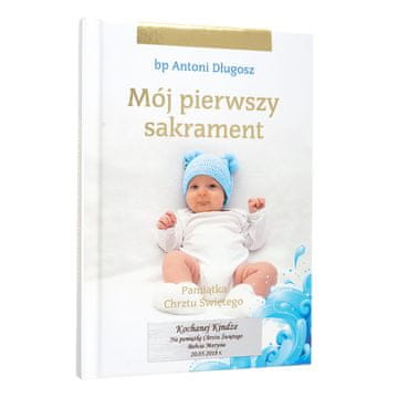 Suvenir za krštenje "Moj prvi sakrament" s gravurom