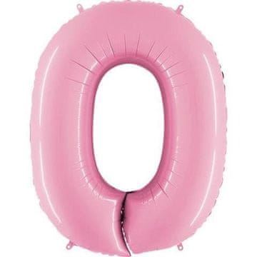 Grabo Folija balon broj 0, puderasto ružičaste boje, 102 cm