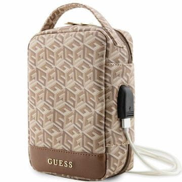 Guess Organizer GCube Stripe smeđa torba za MacBook