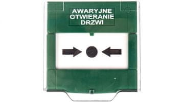 TO Tipka za izlaz u nuždi, površinska, 2A/30V DC, ručna, zelena, apwk