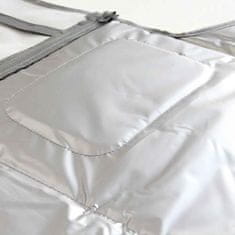 Nikcorp Podloga za prematanje beba, sklopiva i vodootporna, s džepovima za pelene i maramice, prijenosna putna torba, siva 55x62cm