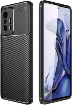 Silikonska maskica ZA Xiaomi Poco F3 6,67" maskica crna JAK karbonska MZB08RIEU