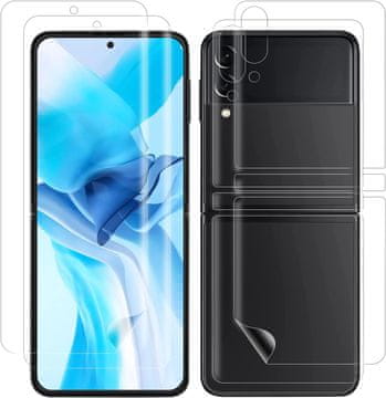 2X zaštitna folija za Samsung Galaxy Z Flip 3 prednja + stražnja strana