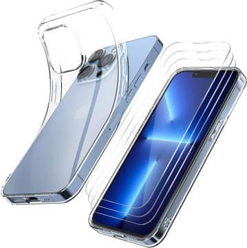 Set futrola za Apple iPhone 13 PRO MAX silikon + 3x kaljeno staklo A2484