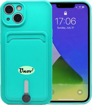 Silikonska futrola za Apple iPhone 13 mini tirkizna + utor za karticu