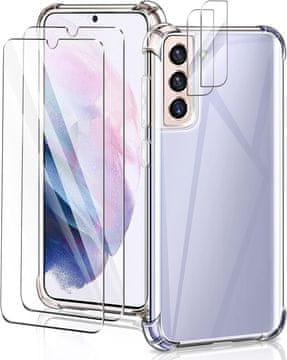 Set prozirnih futrola za Samsung Galaxy S21 FE 5G + 2x kaljeno staklo