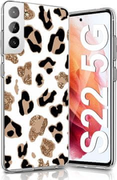 Silikonska maskica za Samsung Galaxy S22 s leopard uzorkom i životinjskim uzorkom SM-S901