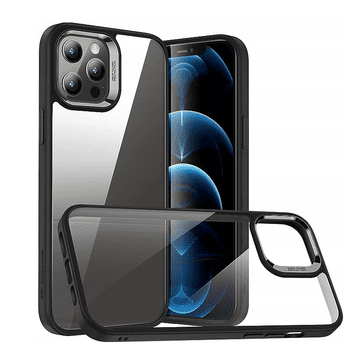 ESR Futrola ZA Apple iPhone 12 PRO MAX Silikonska Crni Okvir Bezbojna Zaštitna Futrola