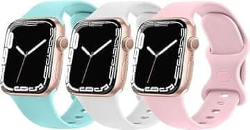 3x remen za Apple Watch 42/44/45/49 SE/9/8/7/6/5/4/3/2 različite boje