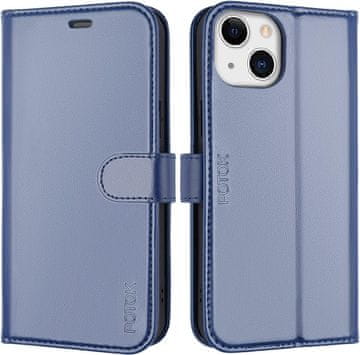 Kožna futrola s preklopom za Apple iPhone 13 mini plave boje