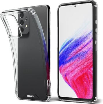 Silikonska futrola za Samsung Galaxy A53 5G, prozirna, ojačana, s kutovima