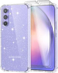Silikonska sjajna maskica za Samsung Galaxy A54 5G + 3x kaljeno staklo
