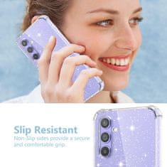 Silikonska sjajna maskica za Samsung Galaxy A54 5G + 3x kaljeno staklo