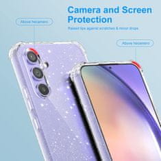 Silikonska sjajna maskica za Samsung Galaxy A54 5G + 3x kaljeno staklo