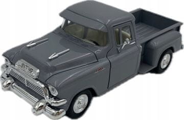 GMC Blue Chip Pickup iz 1955., sivi, 1:24, Motormax 79382