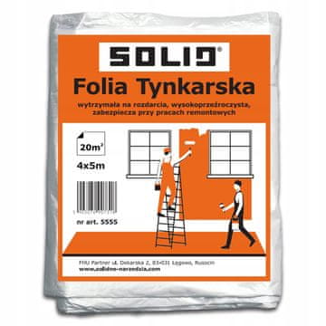SOLID Prozirna folija za slikanje 5555 4x5m