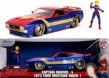 Jada Toys Ford Mustang '73 Kapetan Marvel OSVETNICI JADA 1:24