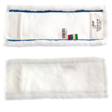 Ravni mop 40 cm mikrovlakana bijeli Premium (MMW40S)
