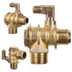 NEPOVRATNI VENTIL ZA KOMPRESOR 1/2" 3/4" S METALNIM OTVOROM ZA ODZRAČIVANJE
