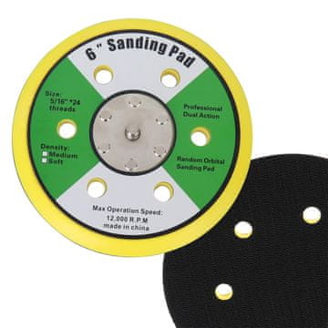 Čičak disk za pneumatsku brusilicu 150 mm, 6 rupa