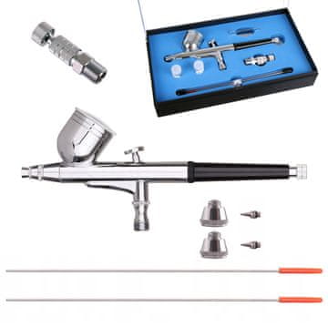 SET ZRAČNIH ČEŠTECA 3 MLAZNICE 0,2 0,3 0,5 MM BRZI SPOJ ZA MODELIRANJE