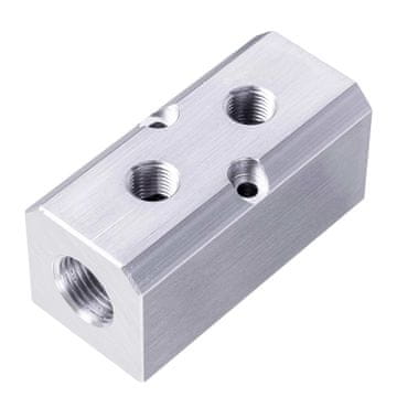 RAZVODNA TRAKA PNEUMATIKA ALUMINIJSKI NAVOJ 2X1/2 2X1/4 INČA UGRADNJA