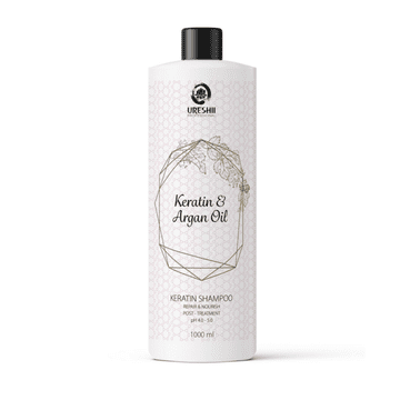 URESHII Šampon s keratinom i arganovim uljem 1000 ml
