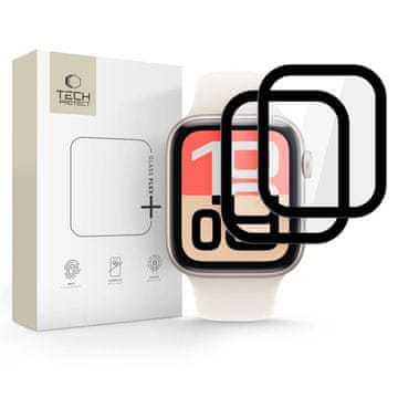 Tech-protect Glass Flex 2x zaštitno staklo za Apple Watch 4 / 5 / 6 / SE 1 / 2 / 3 (40mm), crni